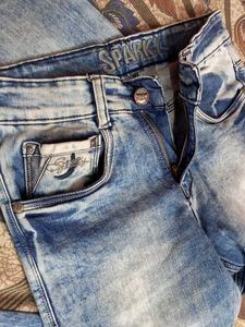 Vintage Wash Denim Jeans