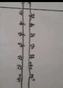 Silver Anklets with Bells