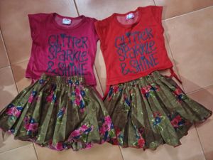 girls elegant skirt set of 2