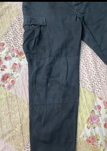Cargo Military Black Washed 6 Pocket