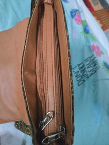 Vintage Printed Sling Bag with Adjustable Strap