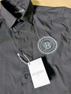 Balmain Men's Black Button-Up Shirt