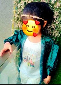 Girls' Sparkly Velvet Jacket