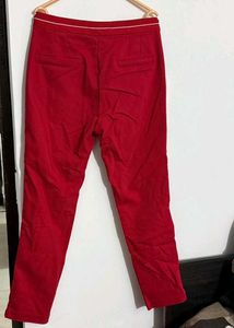 Red Casual Pants