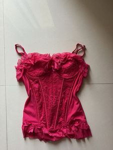 Pink Lace Corset