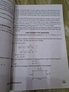 Class X Mathematics Support Material