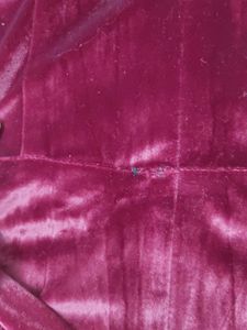 Burgundy Velvet Off-Shoulder Dress