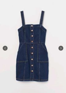 Denim Button-Up Mini Dress