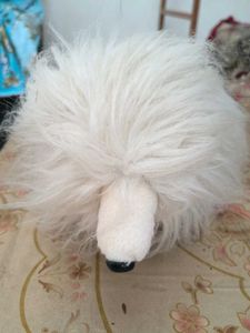 Fluffy White Stuffed Animal Toy