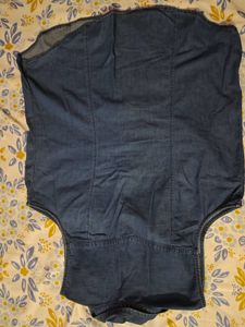 Blue Denim Sleeveless Top