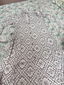 Boho Print Button-Up Dress