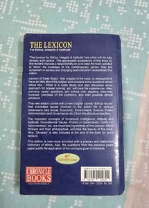 The Lexicon for Ethics, Integrity &amp; Aptitude Book