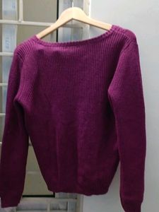 Purple Knit Sweater