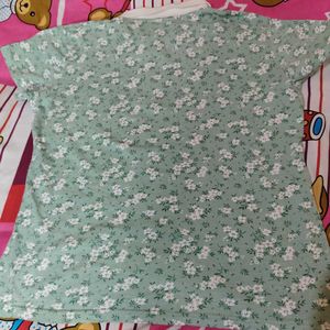 Cute Floral Collared Shirt