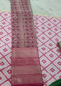 Elegan BLUE AND PINK COBINATION SAREE