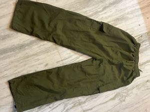 Olive Baggy Cargo Pants