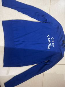Royal Blue "C'est L'amour" Sweater