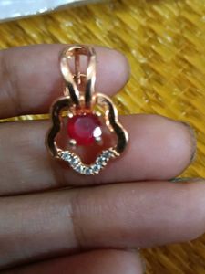 Ruby &amp; Crystal Drop Earrings