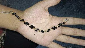 Elegant Black Beaded Bracelet