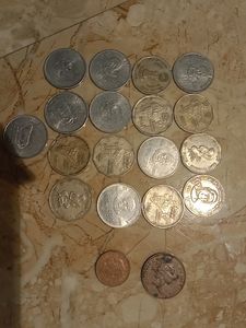 17 Old 2 Rupees, One Penny, Two Pence