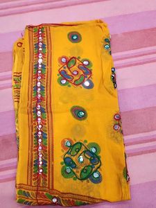 Ethnic Yellow Dupatta