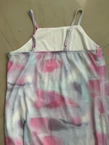 FREE SHIPPING - Pastel Tie-Dye Mini Slip Dress