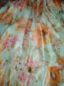 Beautiful Floral Print Gown