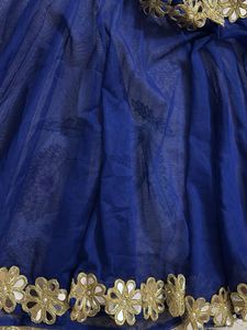 Royal Blue Embellished pochu top