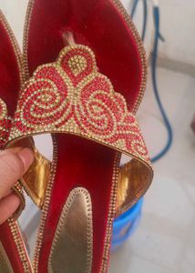party wear Ethnic Embellished Flats