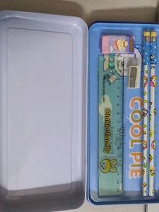 Metal School Box With Supply
