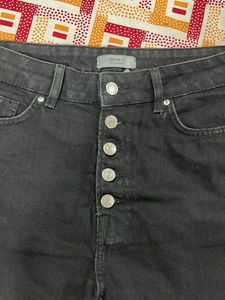 Black Denim Cutoff Shorts