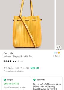 Stylish Mustard Yellow Bucket Bag