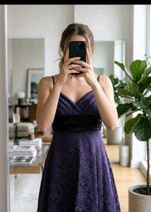 Elegant Purple Party Dress