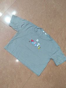 Cute Grey Crop Top