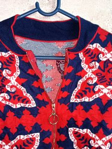 Winter Zipper Cardigan Sweater Multicolour