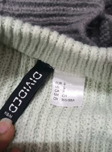 Light Blue Ribbed Knit Cropped Sweater