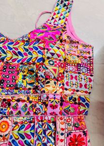Vibrant Patchwork Blouse