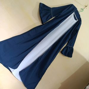 Dubai Style Jacket Abaya With Hijab