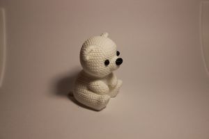 Luxe 3D Teddy Bear Figurine