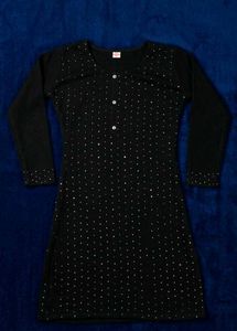 Elegant Black Kurta Set with Dupatta