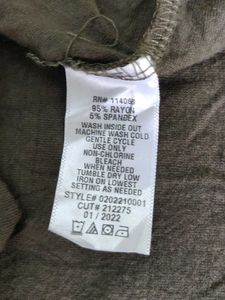Olive Green Ruched Dress