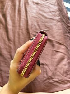 Chic Woven Red Wallet