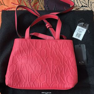 Armani Exchange Embossed Tote Bag