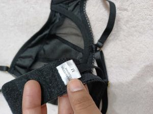 Sheer Black Underwire Bra