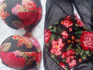 Floral Bra &amp; Panty Set
