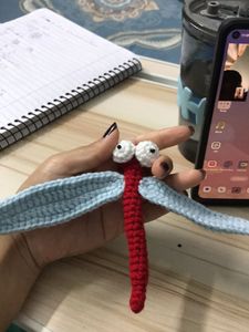 Handmade Crochet Dragonfly Charms