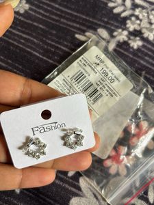 Sparkling Bow Stud Earrings