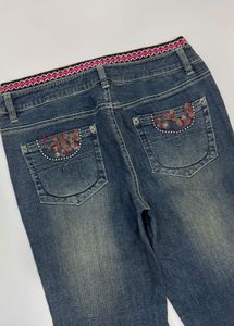 Vintage embellished bootcut jeans