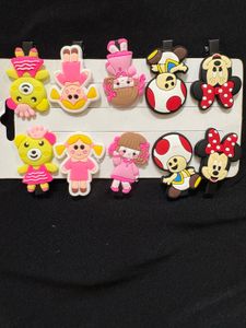 Cute Cartoon Hair Clips - Set of 10