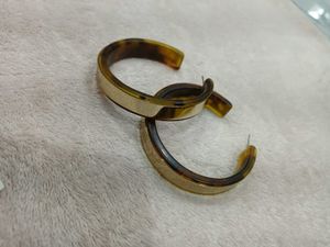H&M...Tortoise Shell Hoop Earrings
